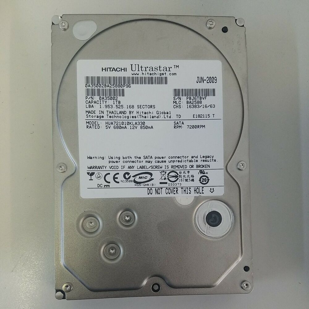 Hitachi Ultrastar HUA722010KLA330 3.5 inch Hard Disk Drive 1TB